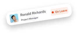 Ronald Richards On Leave Card